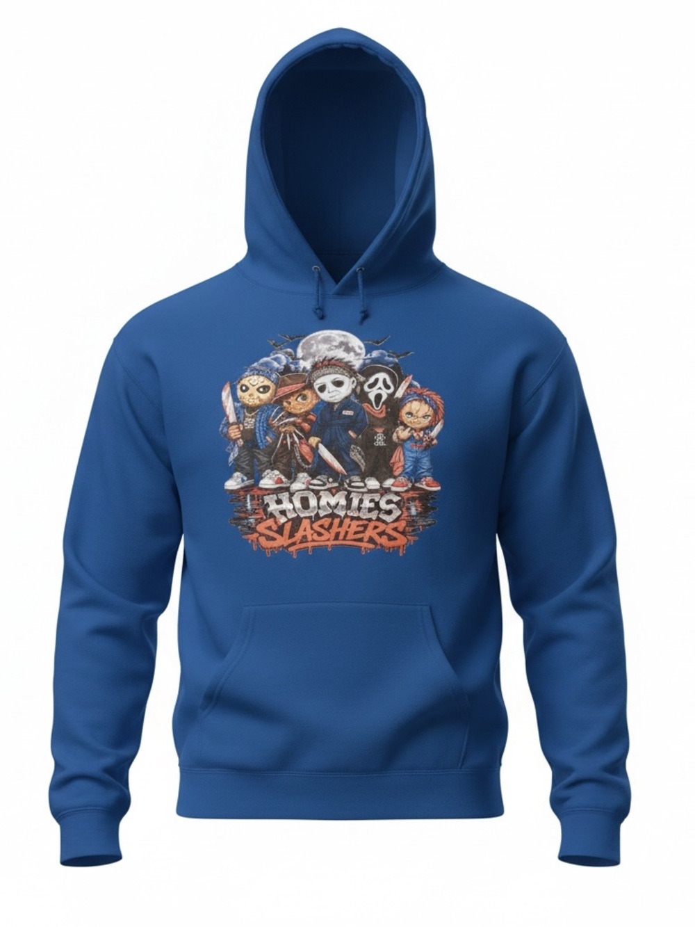 Gildan Royal Blue 'Homies Slashers' Graphic Hoodie - Men